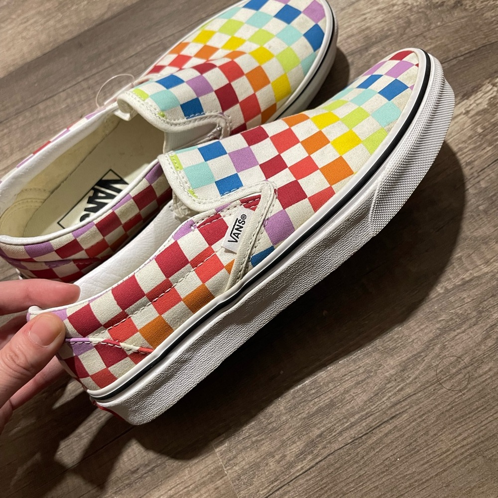 Vans Multicolor Checkerboard Slip-On Sneakers